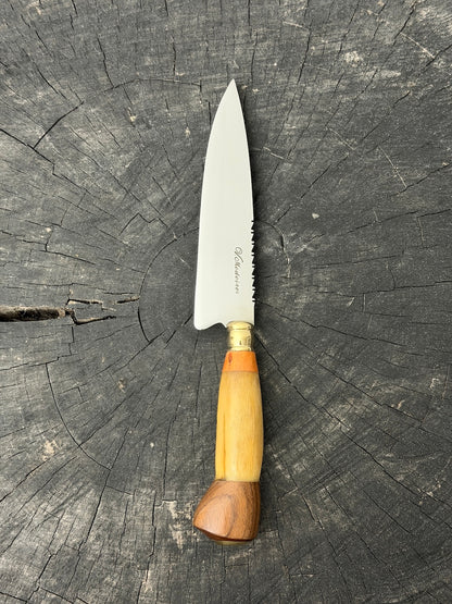 6" Utility Knife, Ostrich Bone, SS440 - 150mm