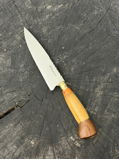 6" Utility Knife, Ostrich Bone, SS440 - 150mm