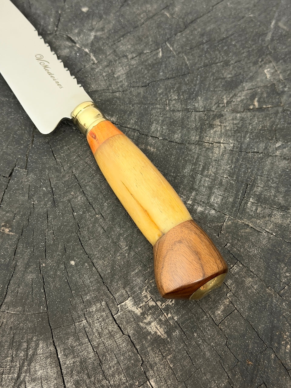 6" Utility Knife, Ostrich Bone, SS440 - 150mm