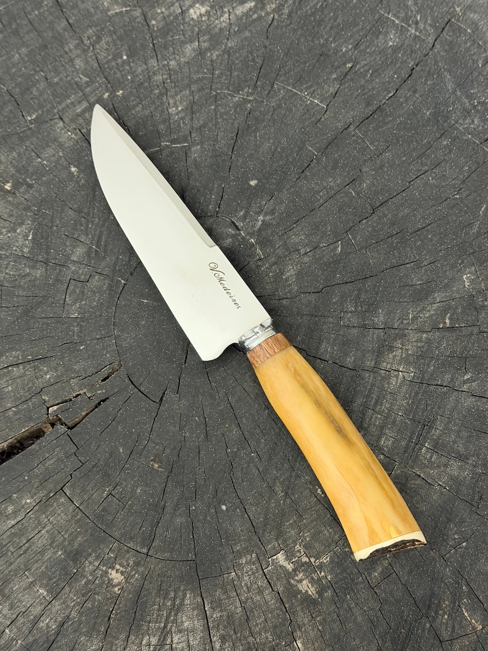 6" Utility Knife, Ostrich Bone, SS440 - 150mm