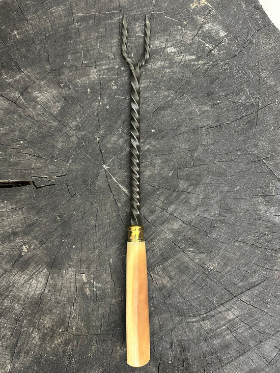 10" BBQ & Grill Fork, Ostrich Bone, CS1020