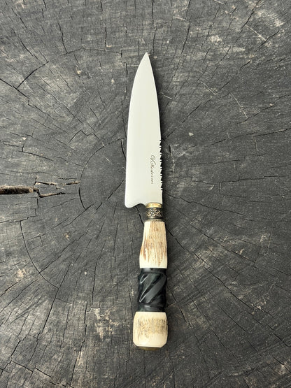 6" Utility Knife, Deer Antler, SS440 - 150mm