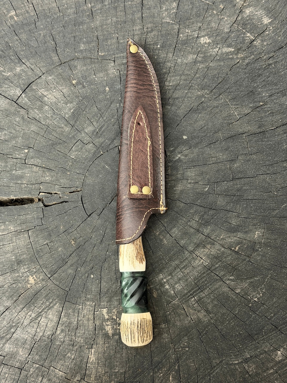 6" Utility Knife, Deer Antler, SS440 - 150mm