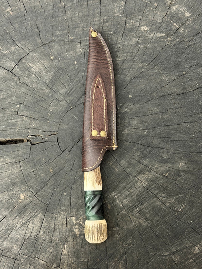 6" Utility Knife, Deer Antler, SS440 - 150mm