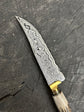 6.7" Damascus Knife, Deer Antler, CS1095 15n20