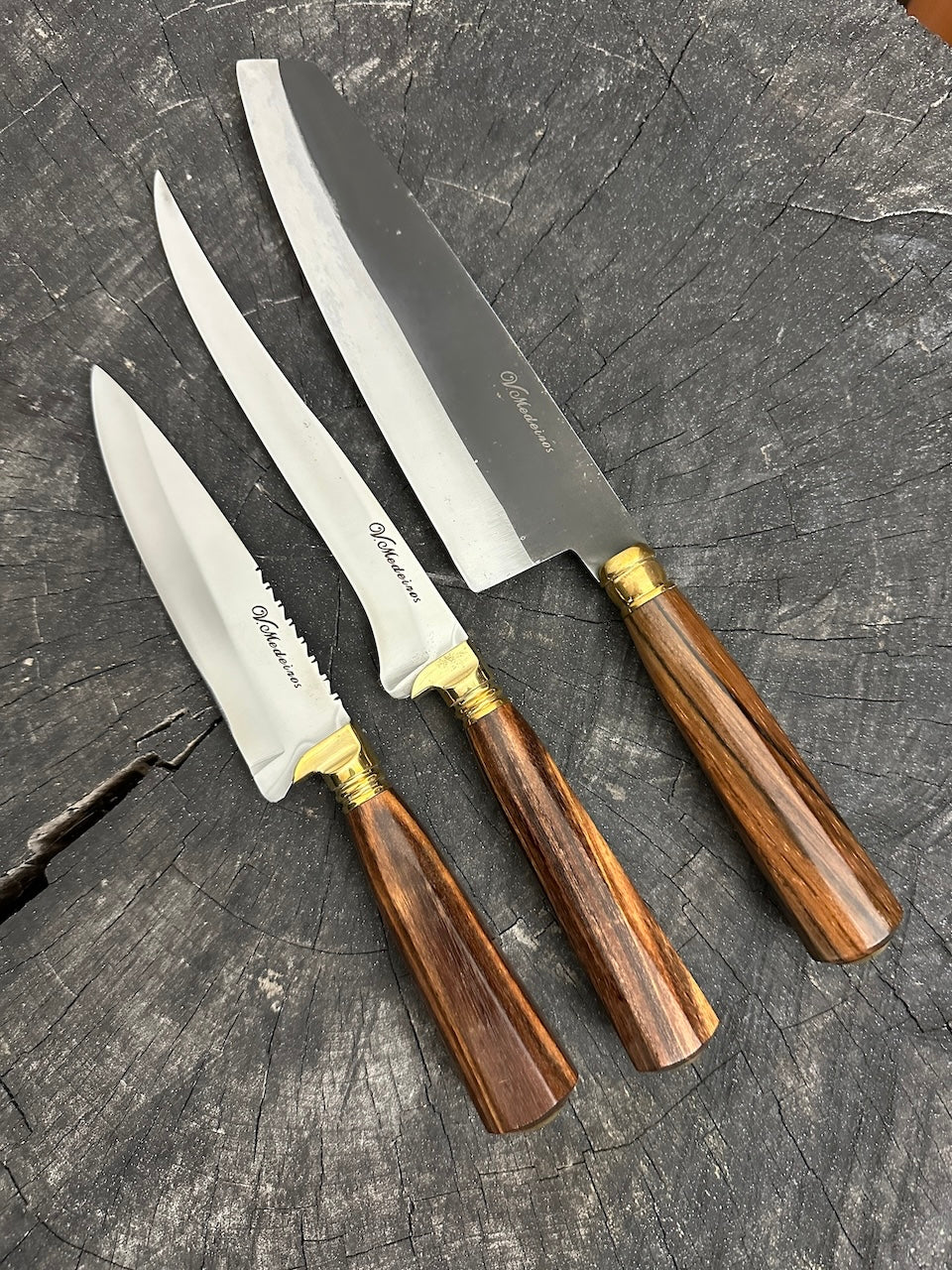 BBQ Knife Set, Jacaranda Hardwood, SS440 - 200mm