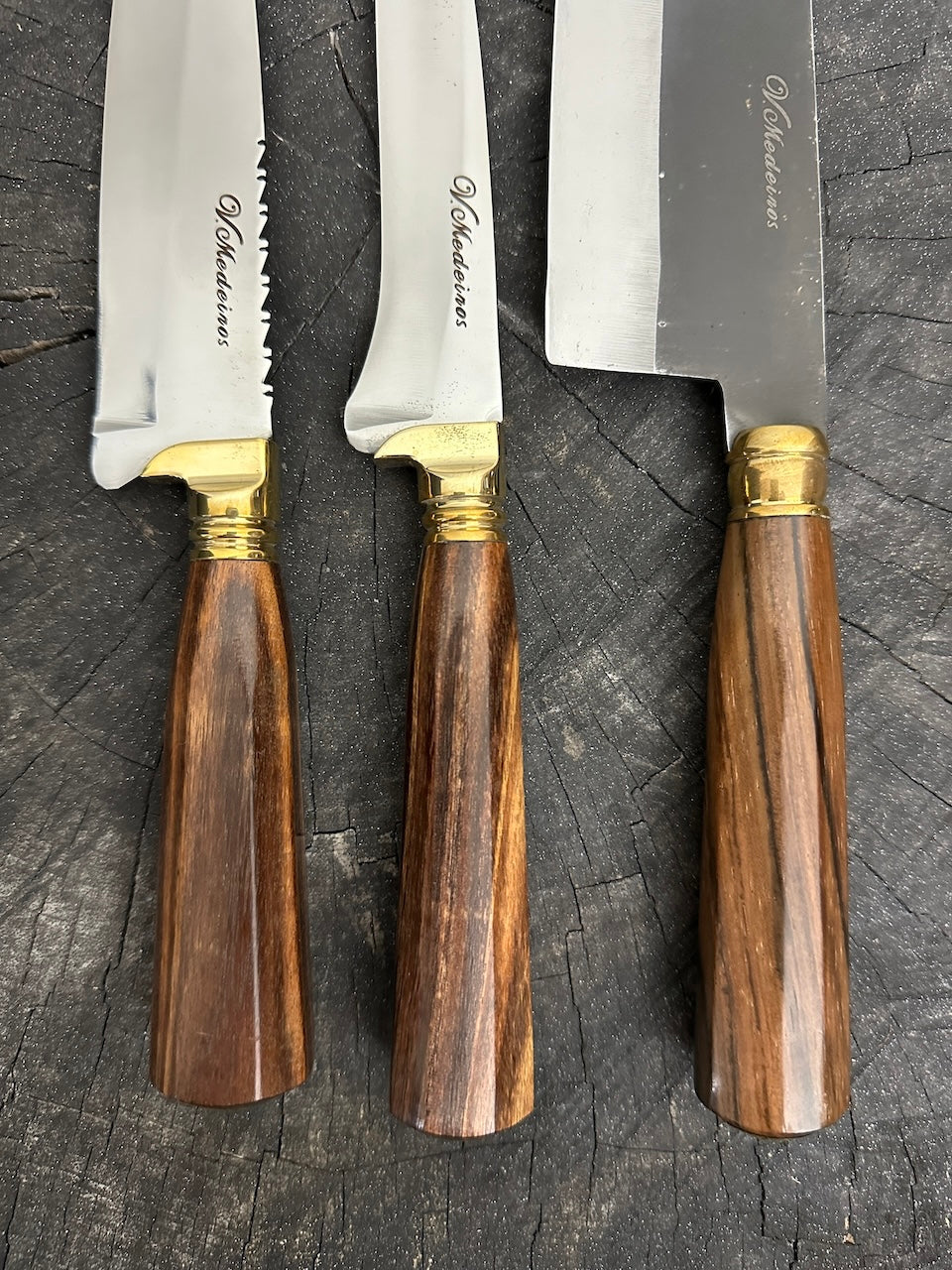 BBQ Knife Set, Jacaranda Hardwood, SS440 - 200mm