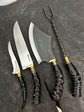 BBQ Exotic Knife Set, Antelope Horn, RSS440 - 250mm