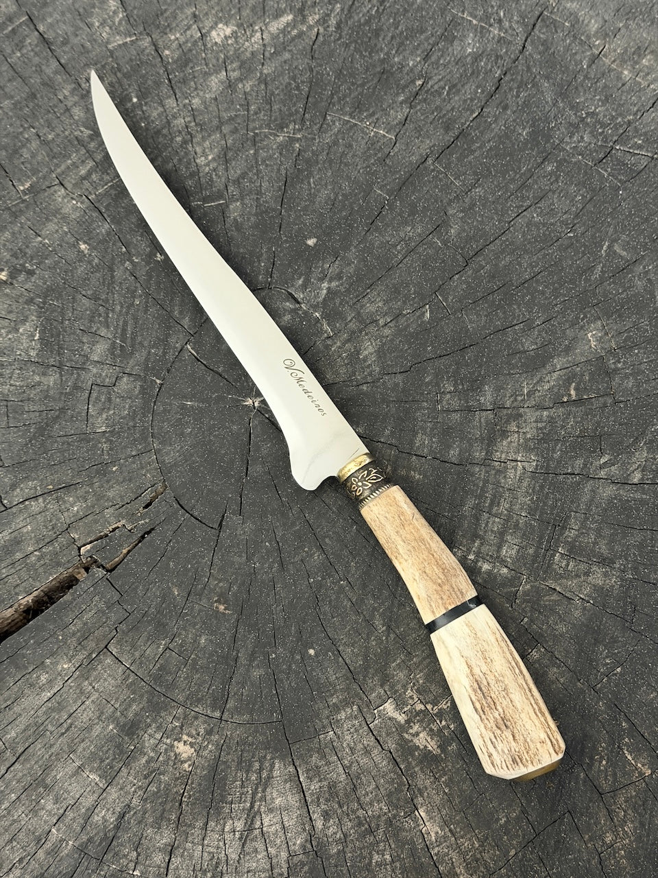 8" Boning Knife, Deer Antler, SS420 - 200mm