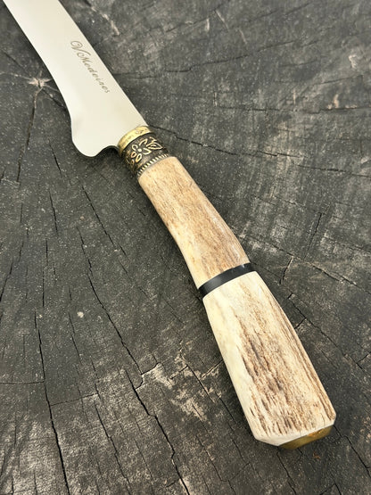 8" Boning Knife, Deer Antler, SS420 - 200mm