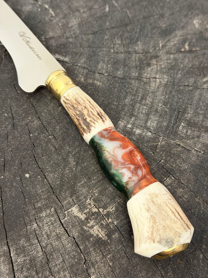 8" Boning Knife, Deer Antler, SS420 - 200mm