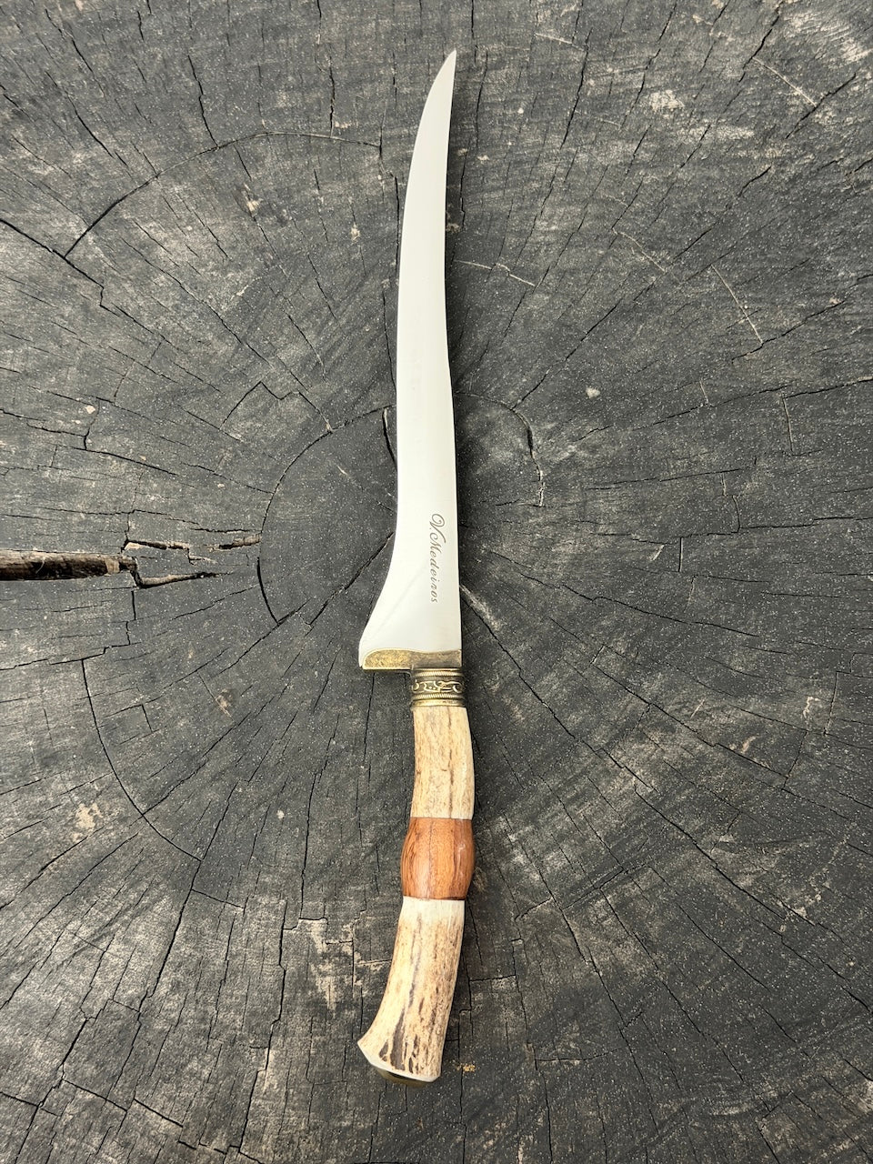 8" Boning Knife, Deer Antler, SS420 - 200mm