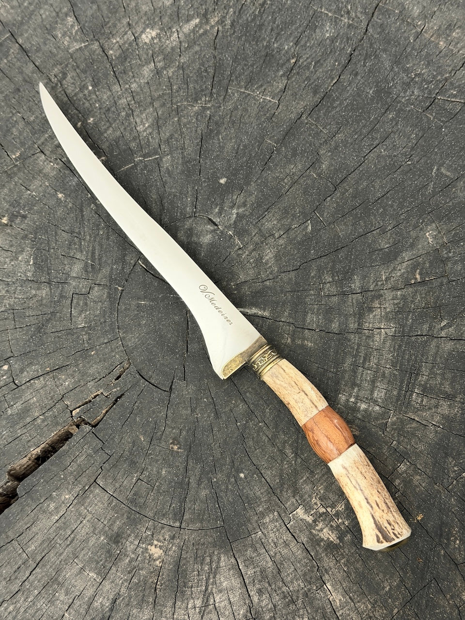 8" Boning Knife, Deer Antler, SS420 - 200mm