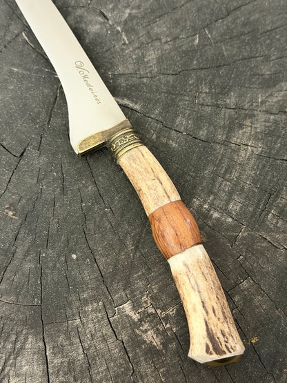 8" Boning Knife, Deer Antler, SS420 - 200mm