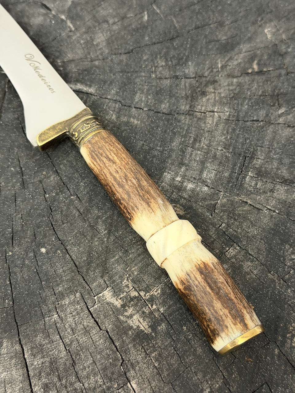 8" Boning Knife, Deer Antler, SS420 - 200mm