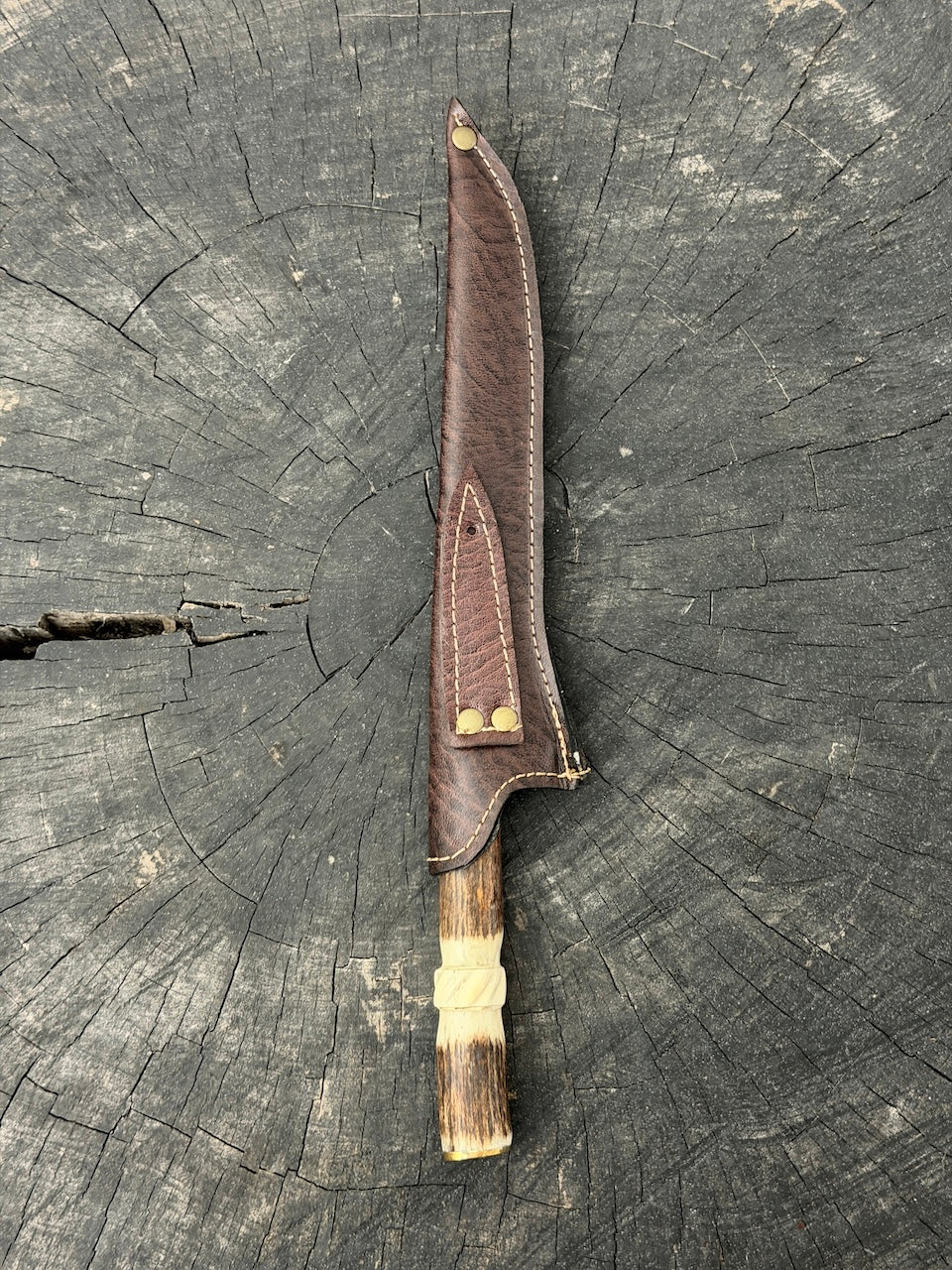 8" Boning Knife, Deer Antler, SS420 - 200mm