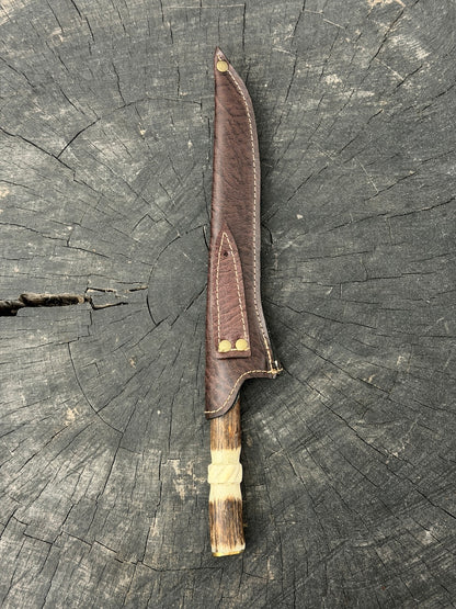 8" Boning Knife, Deer Antler, SS420 - 200mm