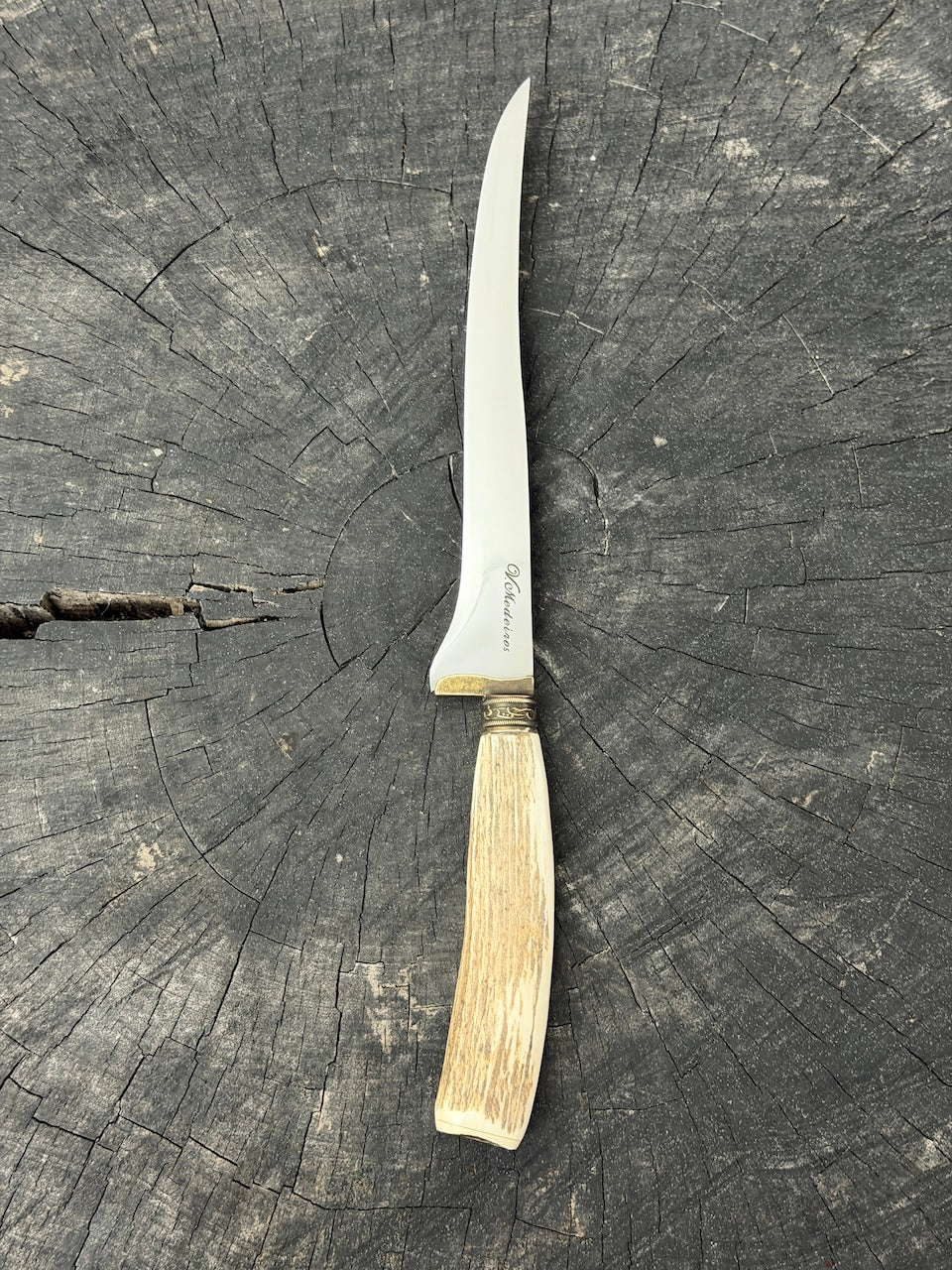 8" Boning Knife, Deer Antler, SS420 - 200mm