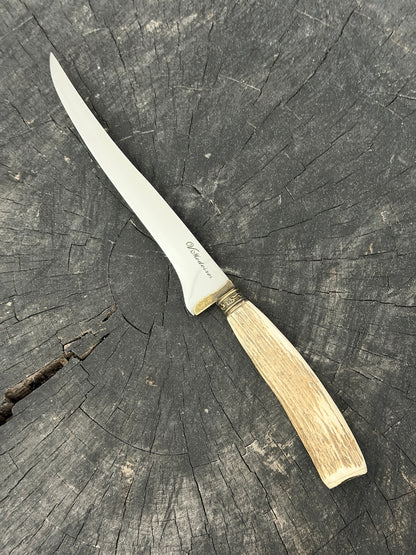 8" Boning Knife, Deer Antler, SS420 - 200mm