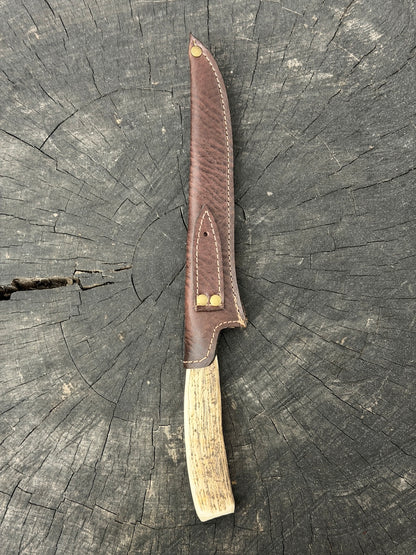 8" Boning Knife, Deer Antler, SS420 - 200mm