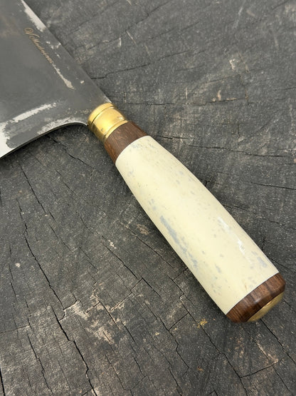 8" Chefs Cleaver, Ostrich Bone, SS440 - 200mm