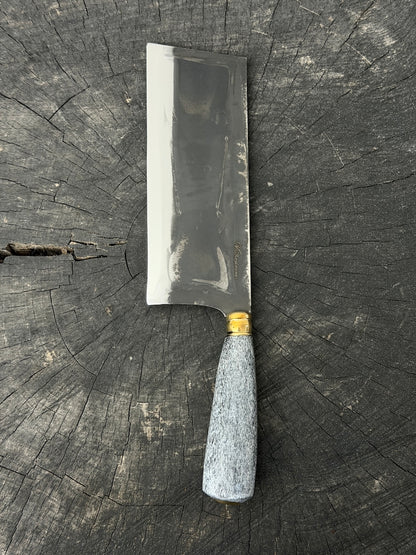 8" Chefs Cleaver, Whale Rib Bone, SS440 - 200mm