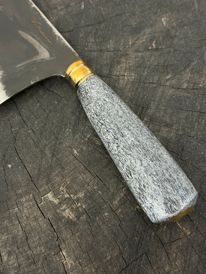 8" Chefs Cleaver, Whale Rib Bone, SS440 - 200mm