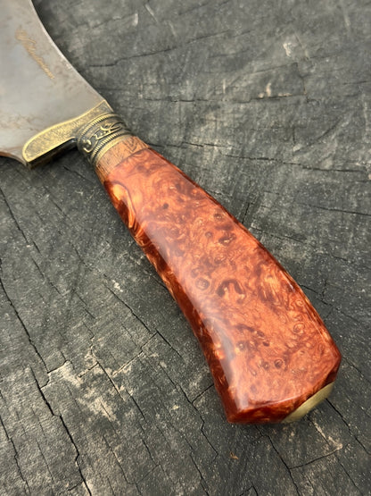 7" Cutelo Wild Cleaver, Inferno Custom Block, RSS440 - 180mm