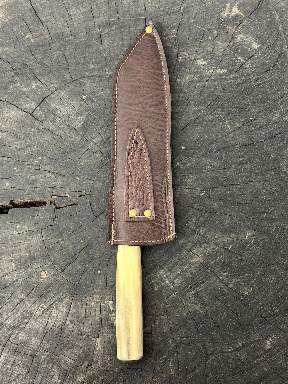9" Bunka Pro Knife, Ostrich Bone, SS440 - 220mm