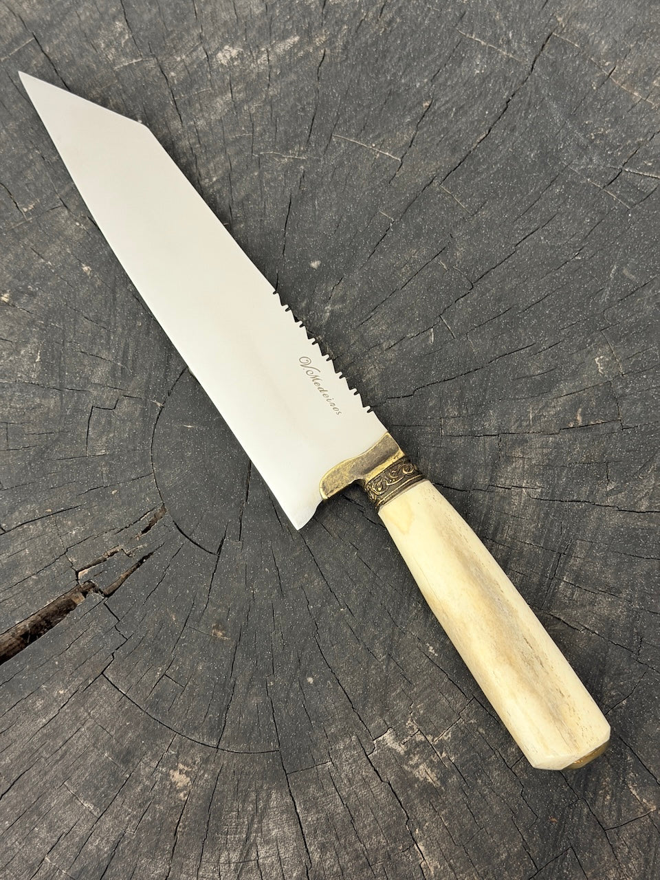 9" Bunka Pro Knife, Ostrich Bone, SS440 - 220mm