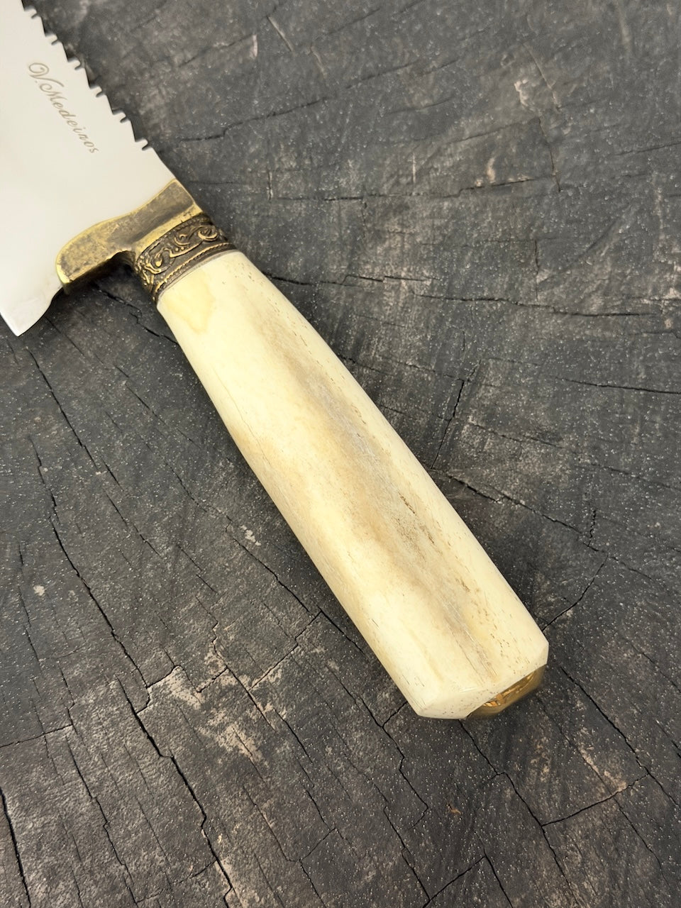 9" Bunka Pro Knife, Ostrich Bone, SS440 - 220mm