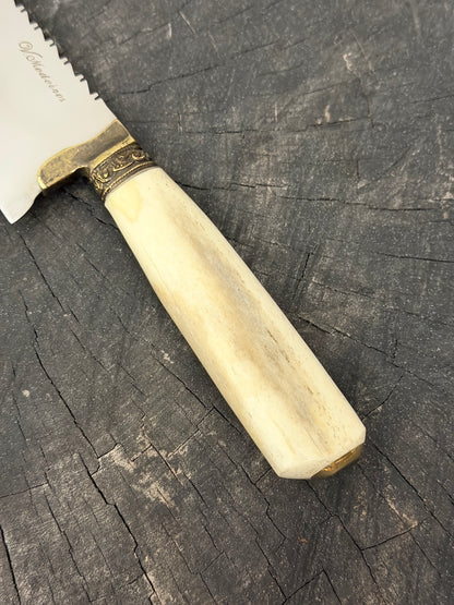 9" Bunka Pro Knife, Ostrich Bone, SS440 - 220mm