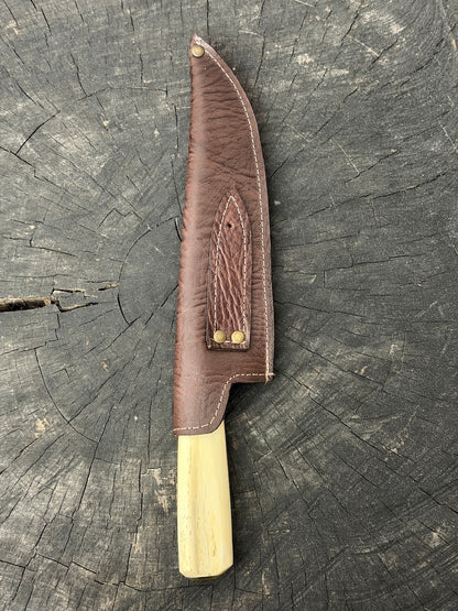 8" Artisan Knife, Ostrich Bone, SS440 - 190mm