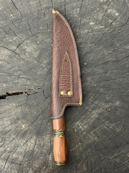 8" Picanha Chef Knife, Jacaranda Hardwood, SS440 - 200mm