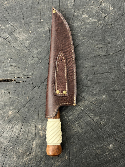 8" Picanha Chef Knife, Ostrich Bone, SS440 - 200mm