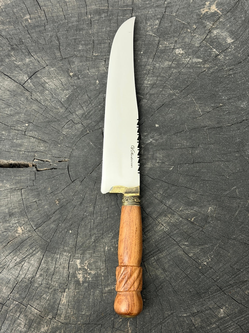9" Artisan BBQ Knife, Cumaru Hardwood, SS440 - 230mm