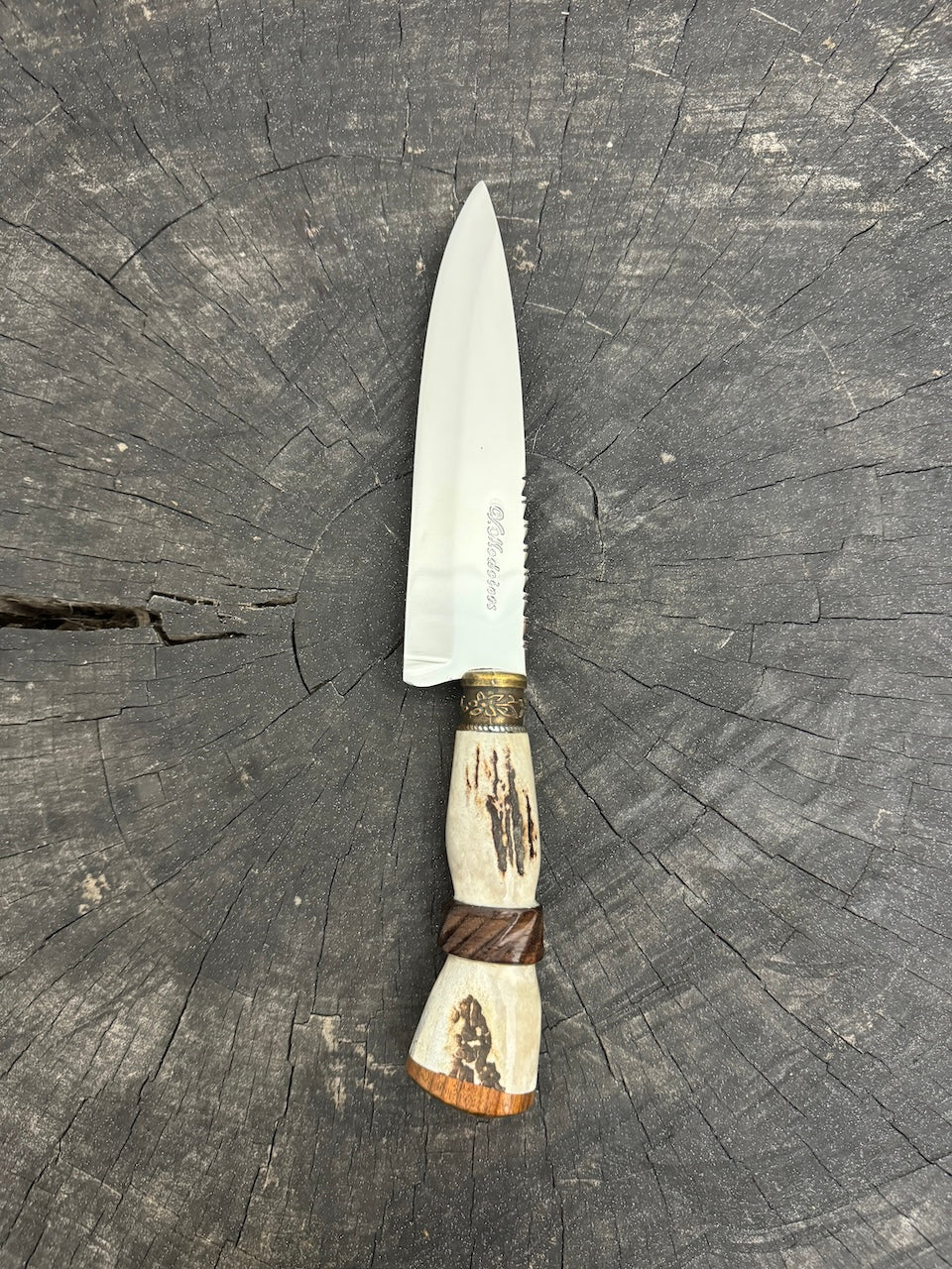 6&quot; Utility Knife, Deer Antler, SS440 - 150mm