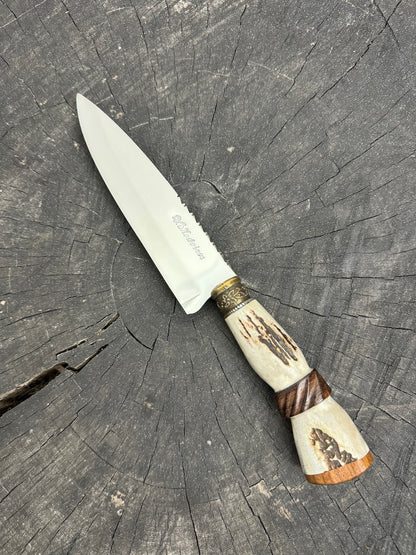 6&quot; Utility Knife, Deer Antler, SS440 - 150mm