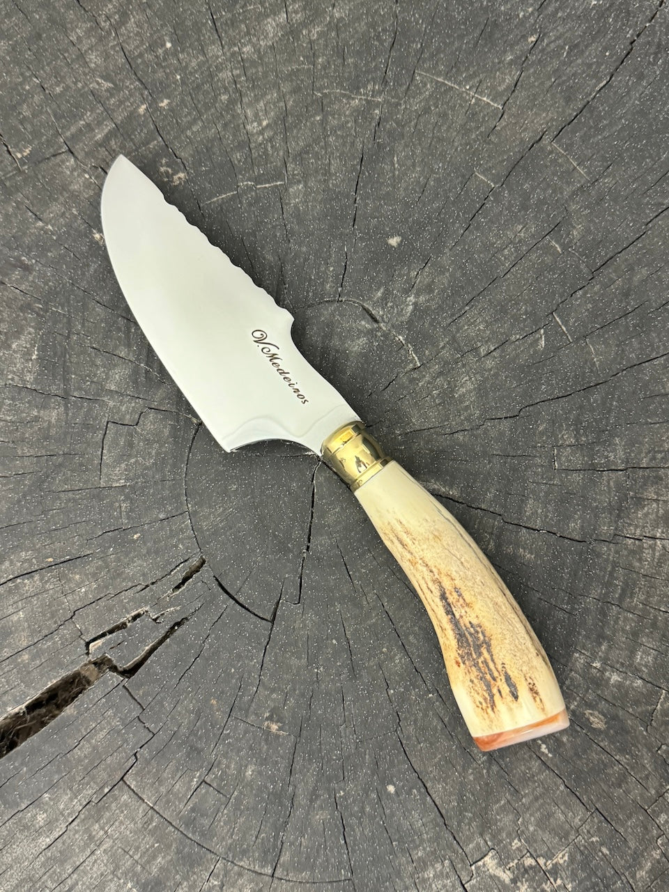 4” Skinner Knife, Deer Antler - SS420 - 105mm