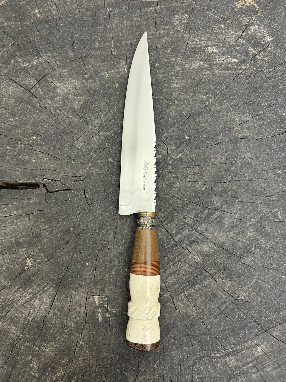 8&quot; Chef Knife, Mixed Hardwood, SS420 - 200mm