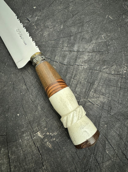 8&quot; Chef Knife, Mixed Hardwood, SS420 - 200mm