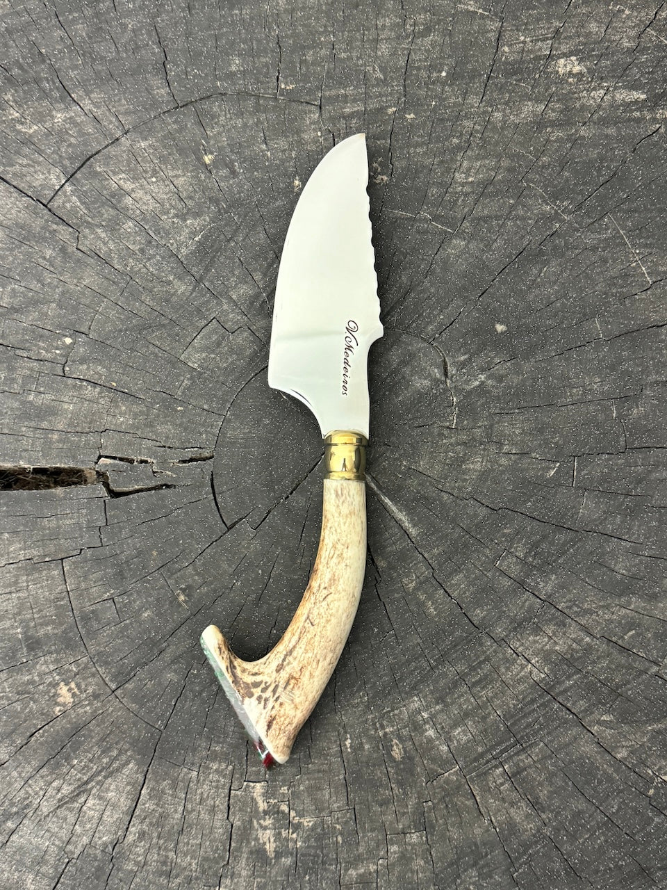 4” Skinner Knife, Deer Antler - SS420 - 105mm
