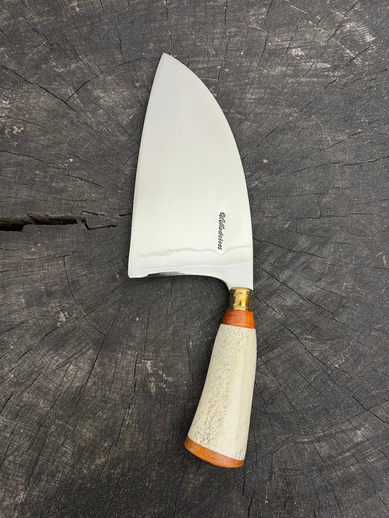 8" Cutelo / Cleaver, Ostrich Bone, SS440 - 190mm