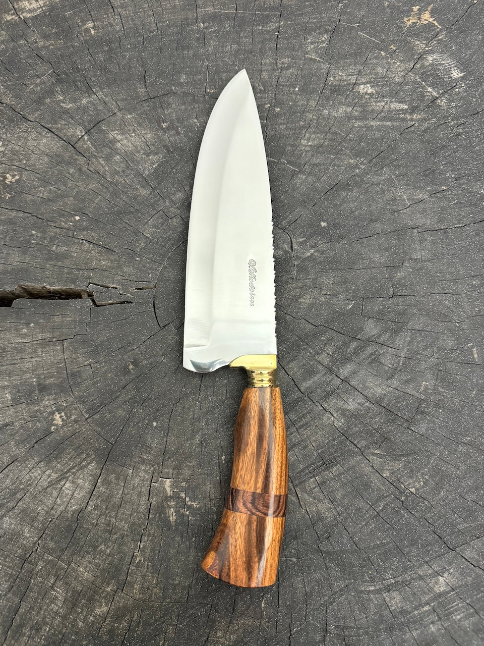 8&quot; Picanha Chef Knife, Native Hardwood, SS440 - 200mm