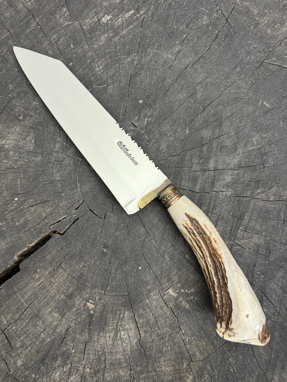 9&quot; Bunka Pro Knife, Deer Antler, SS440 - 220mm