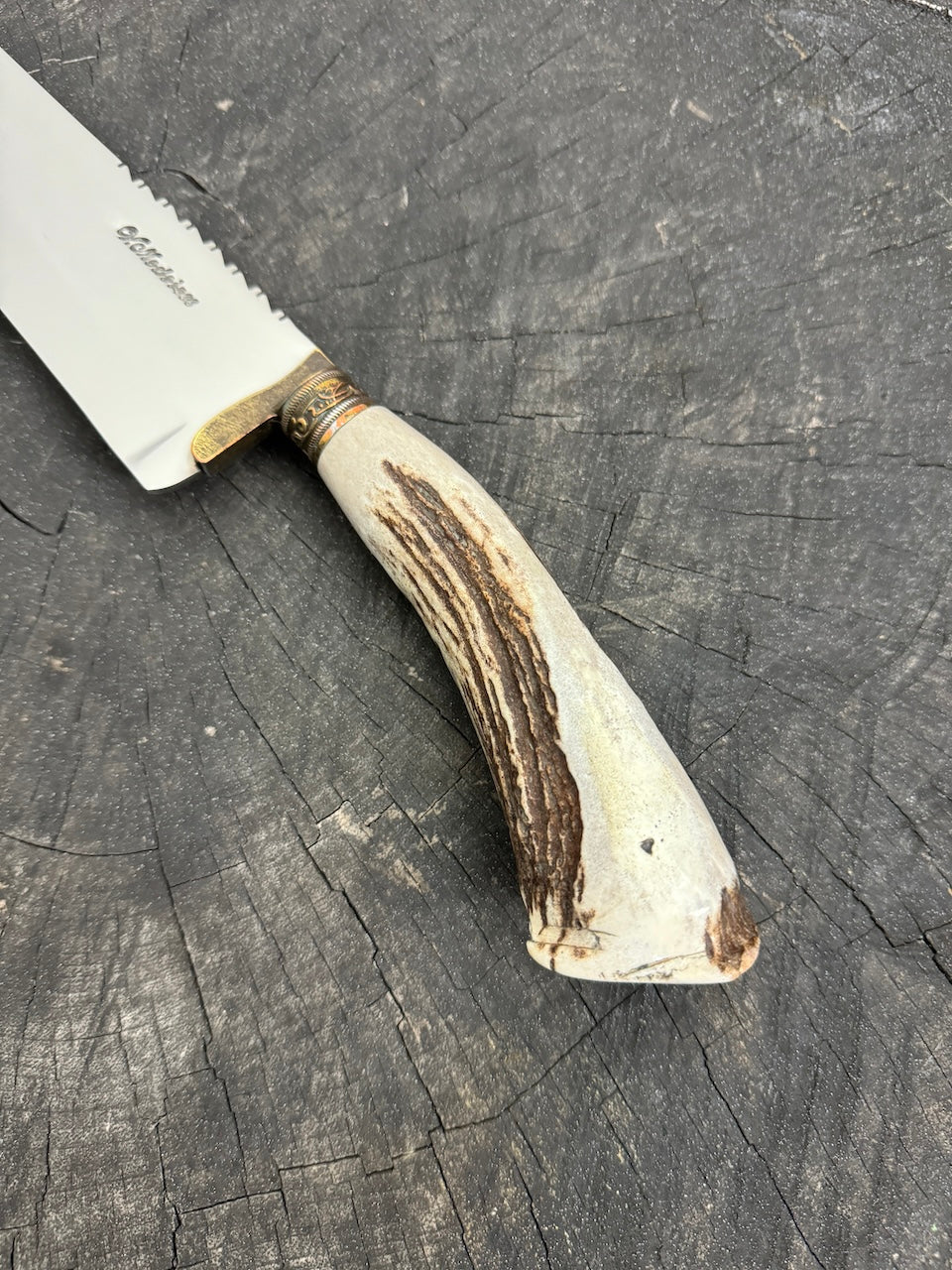 9&quot; Bunka Pro Knife, Deer Antler, SS440 - 220mm