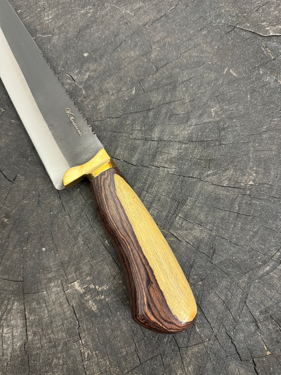 9&quot; Artisan BBQ Knife, Native Hardwood, RSS440 - 230mm