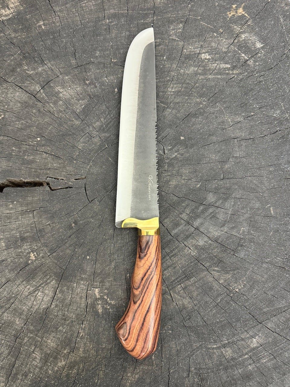 9&quot; Artisan BBQ Knife, Native Hardwood, RSS440 - 230mm