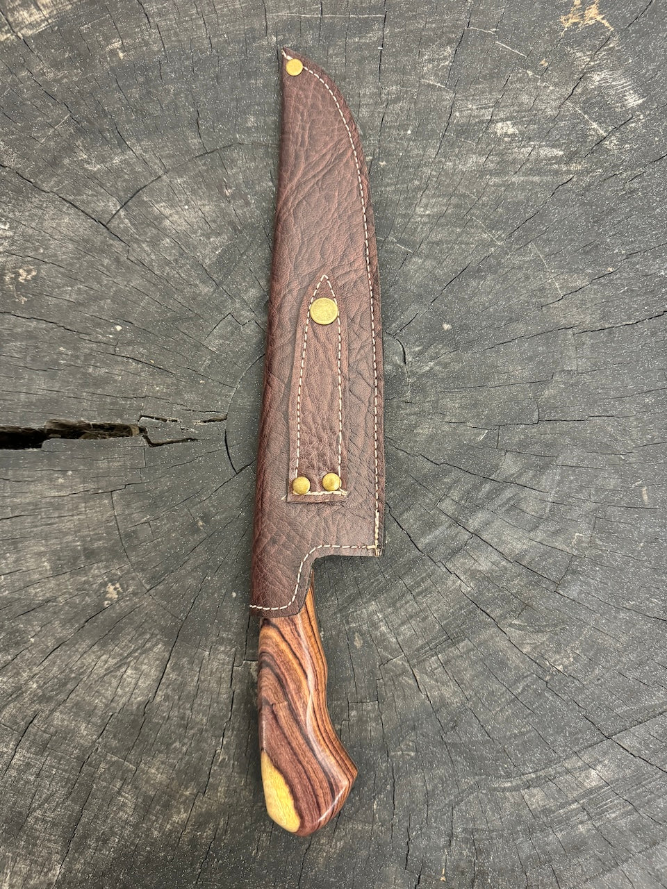 9&quot; Artisan BBQ Knife, Native Hardwood, RSS440 - 230mm