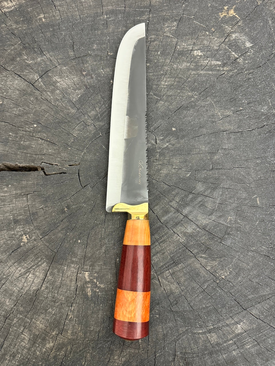 9&quot; Artisan BBQ Knife, Native Hardwood, RSS440 - 230mm